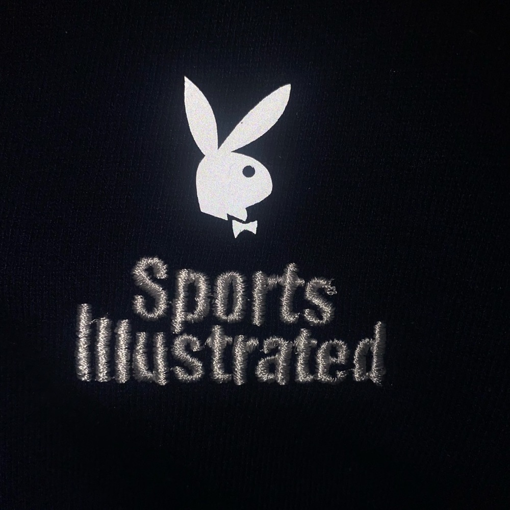 playboy sports illustrated zip up cropped hoodie